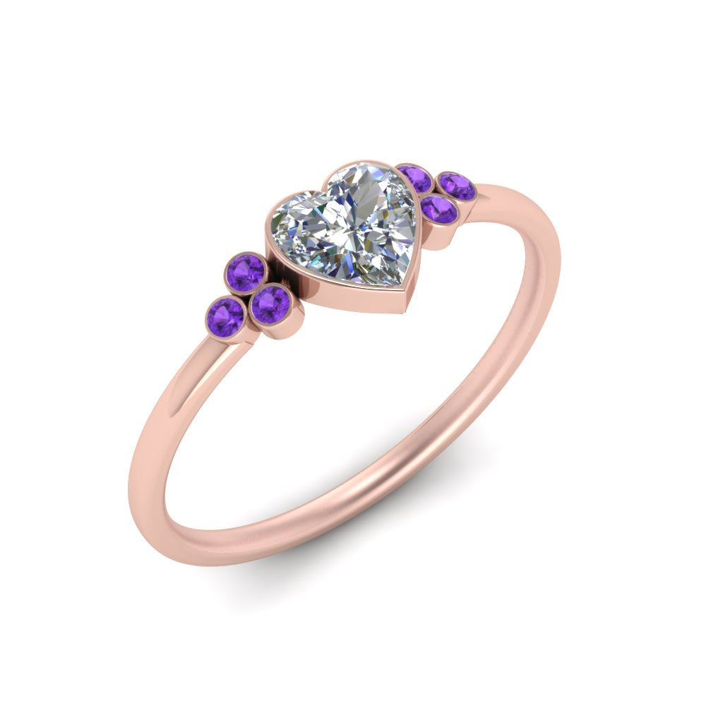 petite-bezel-set-heart-shaped-diamond-engagement-ring-with-purple-topaz-in-rose-gold-FD9175HTRGVITOANGLE2-NL-RG