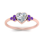 Load image into Gallery viewer, petite-bezel-set-heart-shaped-diamond-engagement-ring-with-purple-topaz-in-rose-gold-FD9175HTRGVITOANGLE5-NL-RG
