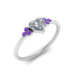 Load image into Gallery viewer, petite-bezel-set-heart-shaped-diamond-engagement-ring-with-purple-topaz-in-white-gold-FD9175HTRGVITOANGLE2-NL-WG
