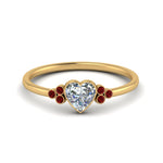 Load image into Gallery viewer, petite-bezel-set-heart-shaped-diamond-engagement-ring-with-ruby-in-yellow-gold-FD9175HTRGRUDR-NL-YG
