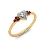 Load image into Gallery viewer, petite-bezel-set-heart-shaped-diamond-engagement-ring-with-ruby-in-yellow-gold-FD9175HTRGRUDRANGLE2-NL-YG
