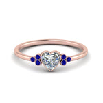 Load image into Gallery viewer, petite-bezel-set-heart-shaped-diamond-engagement-ring-with-sapphire-in-rose-gold-FD9175HTRGSABL-NL-RG
