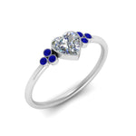Load image into Gallery viewer, petite-bezel-set-heart-shaped-diamond-engagement-ring-with-sapphire-in-white-gold-FD9175HTRGSABLANGLE2-NL-WG
