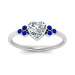 Load image into Gallery viewer, petite-bezel-set-heart-shaped-diamond-engagement-ring-with-sapphire-in-white-gold-FD9175HTRGSABLANGLE5-NL-WG
