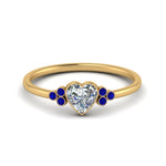 Load image into Gallery viewer, petite-bezel-set-heart-shaped-diamond-engagement-ring-with-sapphire-in-yellow-gold-FD9175HTRGSABL-NL-YG
