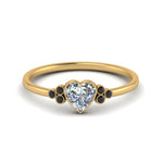 Load image into Gallery viewer, petite-bezel-set-heart-shaped-engagement-ring-with-black-diamond-in-yellow-gold-FD9175HTRGBLACK-NL-YG
