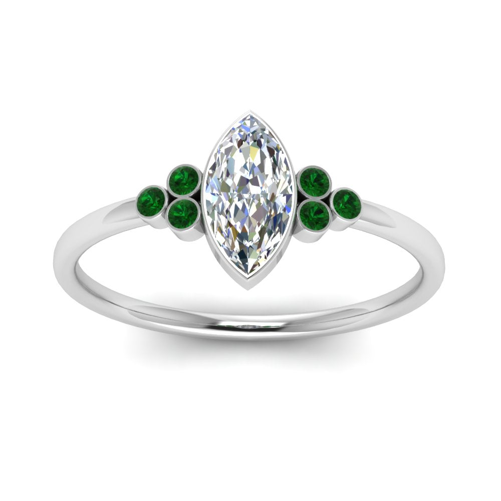 petite-bezel-set-marquise-cut-diamond-engagement-ring-with-emerald-in-white-gold-FD9175MQRGEMGRANGLE5-NL-WG