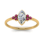 Load image into Gallery viewer, petite-bezel-set-marquise-cut-diamond-engagement-ring-with-pink-sapphire-in-yellow-gold-FD9175MQRGSADRPIANGLE5-NL-YG
