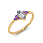 Load image into Gallery viewer, petite-bezel-set-marquise-cut-diamond-engagement-ring-with-purple-topaz-in-yellow-gold-FD9175MQRGVITOANGLE2-NL-YG
