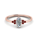 Load image into Gallery viewer, petite-bezel-set-marquise-cut-diamond-engagement-ring-with-ruby-in-rose-gold-FD9175MQRGRUDR-NL-RG
