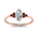 Load image into Gallery viewer, petite-bezel-set-marquise-cut-diamond-engagement-ring-with-ruby-in-rose-gold-FD9175MQRGRUDRANGLE5-NL-RG
