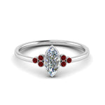Load image into Gallery viewer, petite-bezel-set-marquise-cut-diamond-engagement-ring-with-ruby-in-white-gold-FD9175MQRGRUDR-NL-WG
