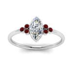 Load image into Gallery viewer, petite-bezel-set-marquise-cut-diamond-engagement-ring-with-ruby-in-white-gold-FD9175MQRGRUDRANGLE5-NL-WG

