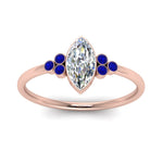 Load image into Gallery viewer, petite-bezel-set-marquise-cut-diamond-engagement-ring-with-sapphire-in-rose-gold-FD9175MQRGSABLANGLE5-NL-RG
