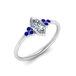 Load image into Gallery viewer, petite-bezel-set-marquise-cut-diamond-engagement-ring-with-sapphire-in-white-gold-FD9175MQRGSABLANGLE2-NL-WG

