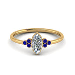 Load image into Gallery viewer, petite-bezel-set-marquise-cut-diamond-engagement-ring-with-sapphire-in-yellow-gold-FD9175MQRGSABL-NL-YG
