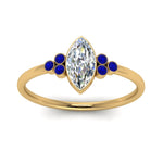 Load image into Gallery viewer, petite-bezel-set-marquise-cut-diamond-engagement-ring-with-sapphire-in-yellow-gold-FD9175MQRGSABLANGLE5-NL-YG
