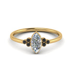 Load image into Gallery viewer, petite-bezel-set-marquise-cut-engagement-ring-with-black-diamond-in-yellow-gold-FD9175MQRGBLACK-NL-YG
