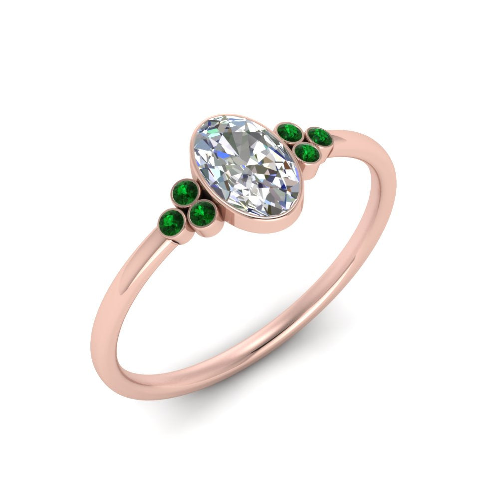 petite-bezel-set-oval-shaped-diamond-engagement-ring-with-emerald-in-rose-gold-FD9175OVRGEMGRANGLE2-NL-RG