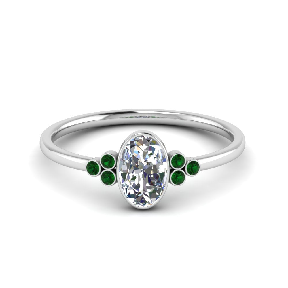 petite-bezel-set-oval-shaped-diamond-engagement-ring-with-emerald-in-white-gold-FD9175OVRGEMGR-NL-WG