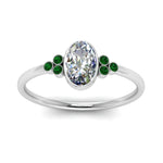 Load image into Gallery viewer, petite-bezel-set-oval-shaped-diamond-engagement-ring-with-emerald-in-white-gold-FD9175OVRGEMGRANGLE5-NL-WG
