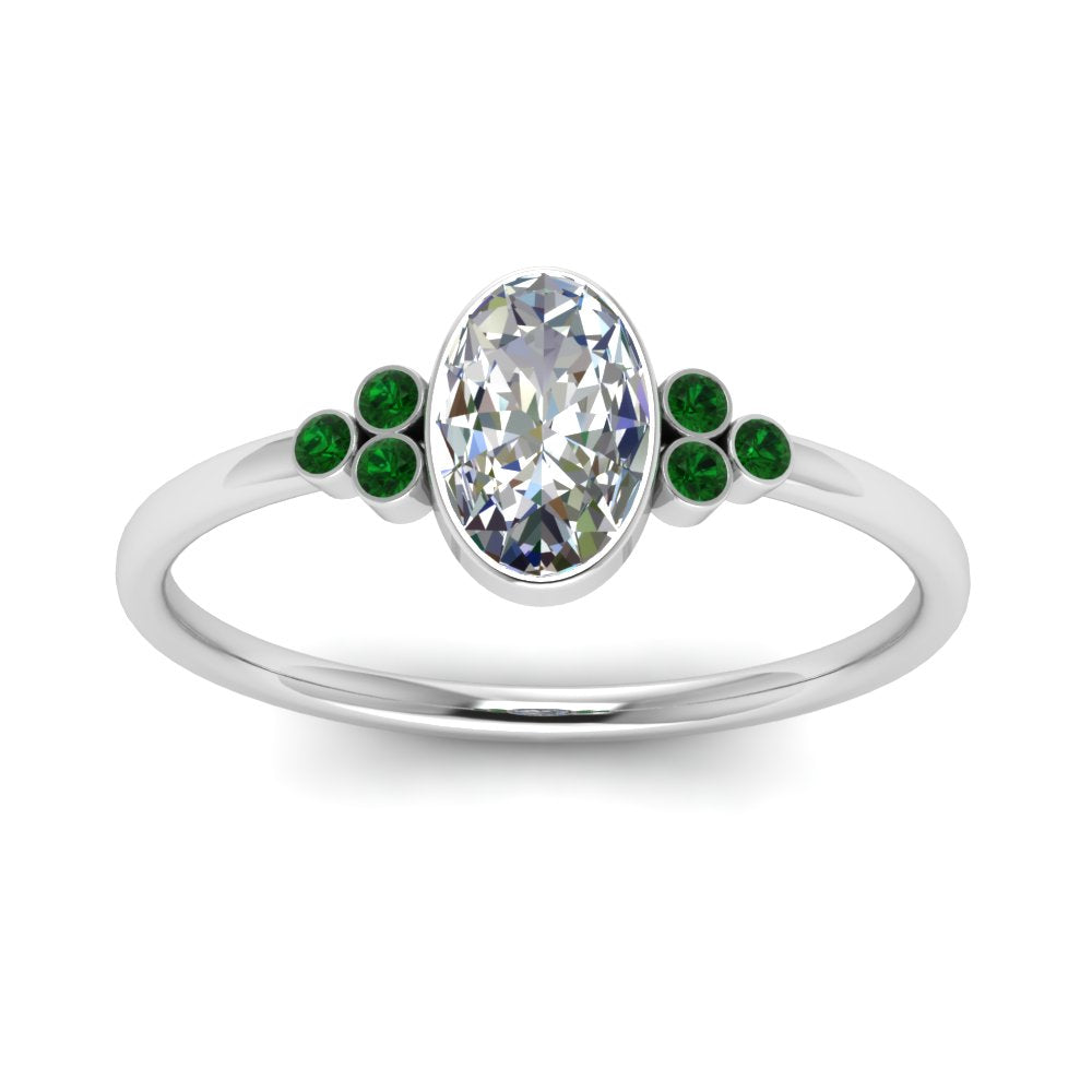 petite-bezel-set-oval-shaped-diamond-engagement-ring-with-emerald-in-white-gold-FD9175OVRGEMGRANGLE5-NL-WG