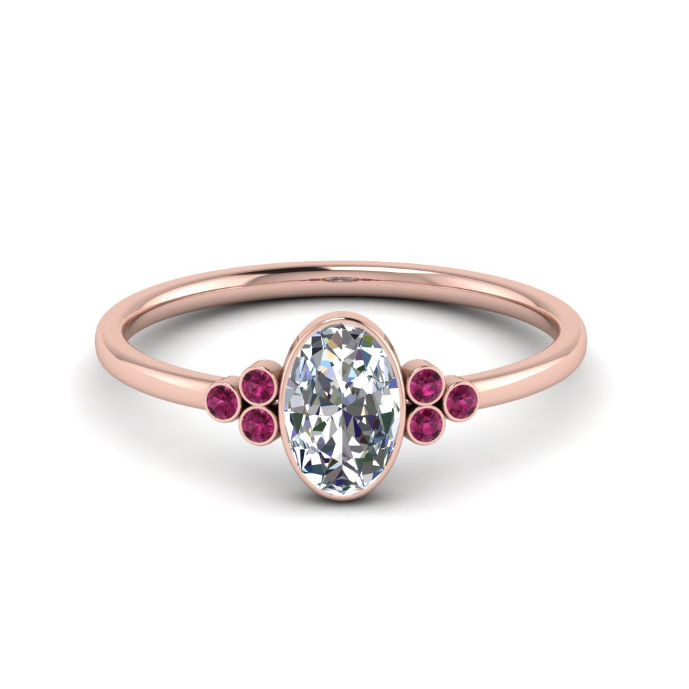 petite-bezel-set-oval-shaped-diamond-engagement-ring-with-pink-sapphire-in-rose-gold-FD9175OVRGSADRPI-NL-RG