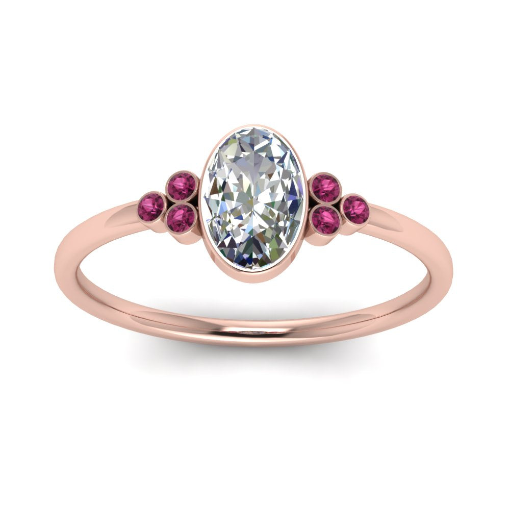 petite-bezel-set-oval-shaped-diamond-engagement-ring-with-pink-sapphire-in-rose-gold-FD9175OVRGSADRPIANGLE5-NL-RG