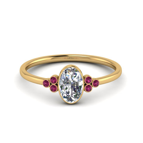 petite-bezel-set-oval-shaped-diamond-engagement-ring-with-pink-sapphire-in-yellow-gold-FD9175OVRGSADRPI-NL-YG