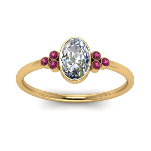 petite-bezel-set-oval-shaped-diamond-engagement-ring-with-pink-sapphire-in-yellow-gold-FD9175OVRGSADRPIANGLE5-NL-YG