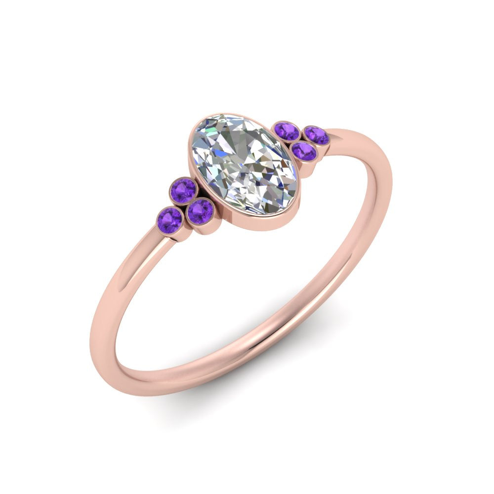 petite-bezel-set-oval-shaped-diamond-engagement-ring-with-purple-topaz-in-rose-gold-FD9175OVRGVITOANGLE2-NL-RG