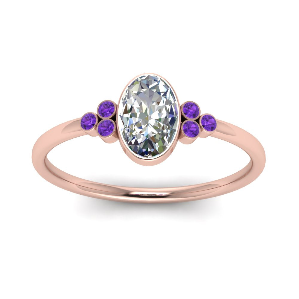 petite-bezel-set-oval-shaped-diamond-engagement-ring-with-purple-topaz-in-rose-gold-FD9175OVRGVITOANGLE5-NL-RG