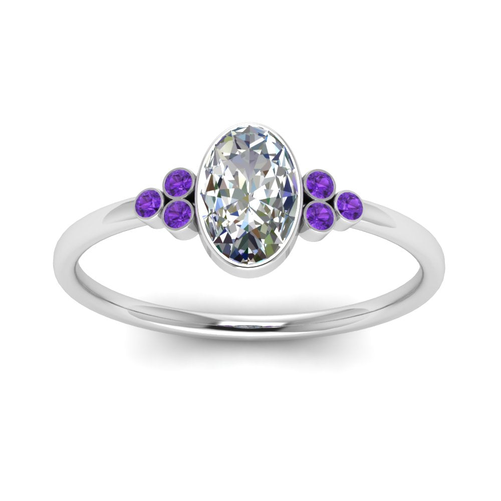 petite-bezel-set-oval-shaped-diamond-engagement-ring-with-purple-topaz-in-white-gold-FD9175OVRGVITOANGLE5-NL-WG