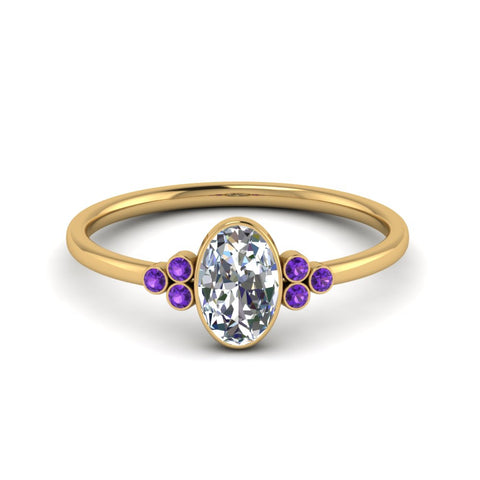 petite-bezel-set-oval-shaped-diamond-engagement-ring-with-purple-topaz-in-yellow-gold-FD9175OVRGVITO-NL-YG