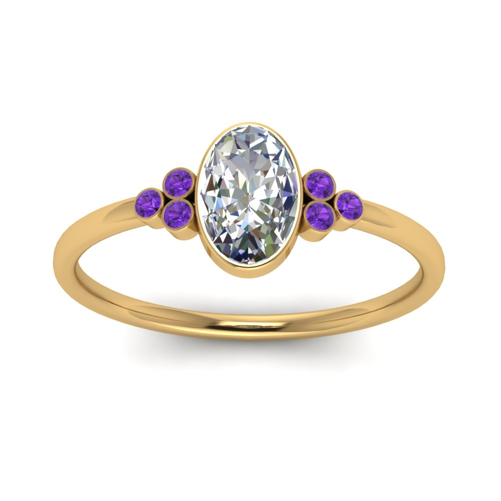 petite-bezel-set-oval-shaped-diamond-engagement-ring-with-purple-topaz-in-yellow-gold-FD9175OVRGVITOANGLE5-NL-YG
