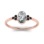 Load image into Gallery viewer, petite-bezel-set-oval-shaped-engagement-ring-with-black-diamond-in-rose-gold-FD9175OVRGBLACKANGLE5-NL-RG
