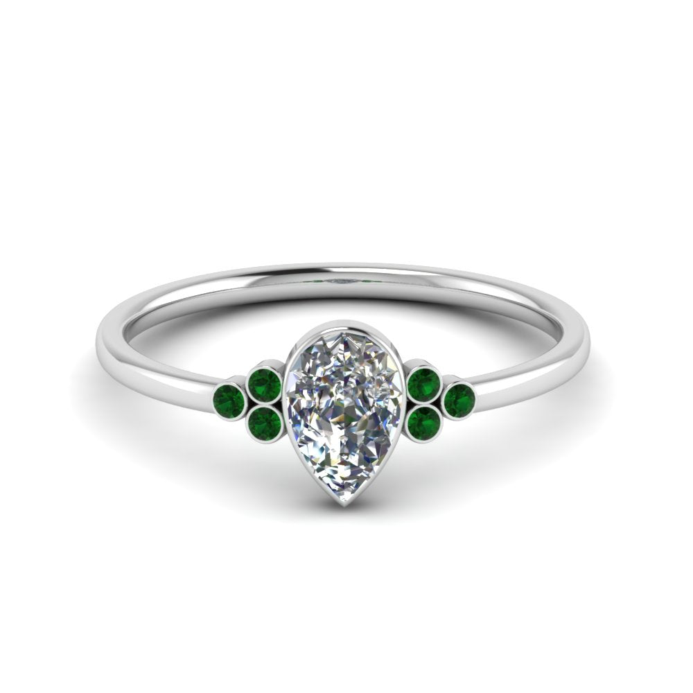 petite-bezel-set-pear-shaped-diamond-engagement-ring-with-emerald-in-white-gold-FD9175PERGEMGR-NL-WG