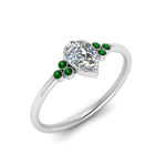 Load image into Gallery viewer, petite-bezel-set-pear-shaped-diamond-engagement-ring-with-emerald-in-white-gold-FD9175PERGEMGRANGLE2-NL-WG
