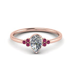 Load image into Gallery viewer, petite-bezel-set-pear-shaped-diamond-engagement-ring-with-pink-sapphire-in-rose-gold-FD9175PERGSADRPI-NL-RG
