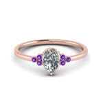 Load image into Gallery viewer, petite-bezel-set-pear-shaped-diamond-engagement-ring-with-purple-topaz-in-rose-gold-FD9175PERGVITO-NL-RG

