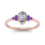 Load image into Gallery viewer, petite-bezel-set-pear-shaped-diamond-engagement-ring-with-purple-topaz-in-rose-gold-FD9175PERGVITOANGLE5-NL-RG
