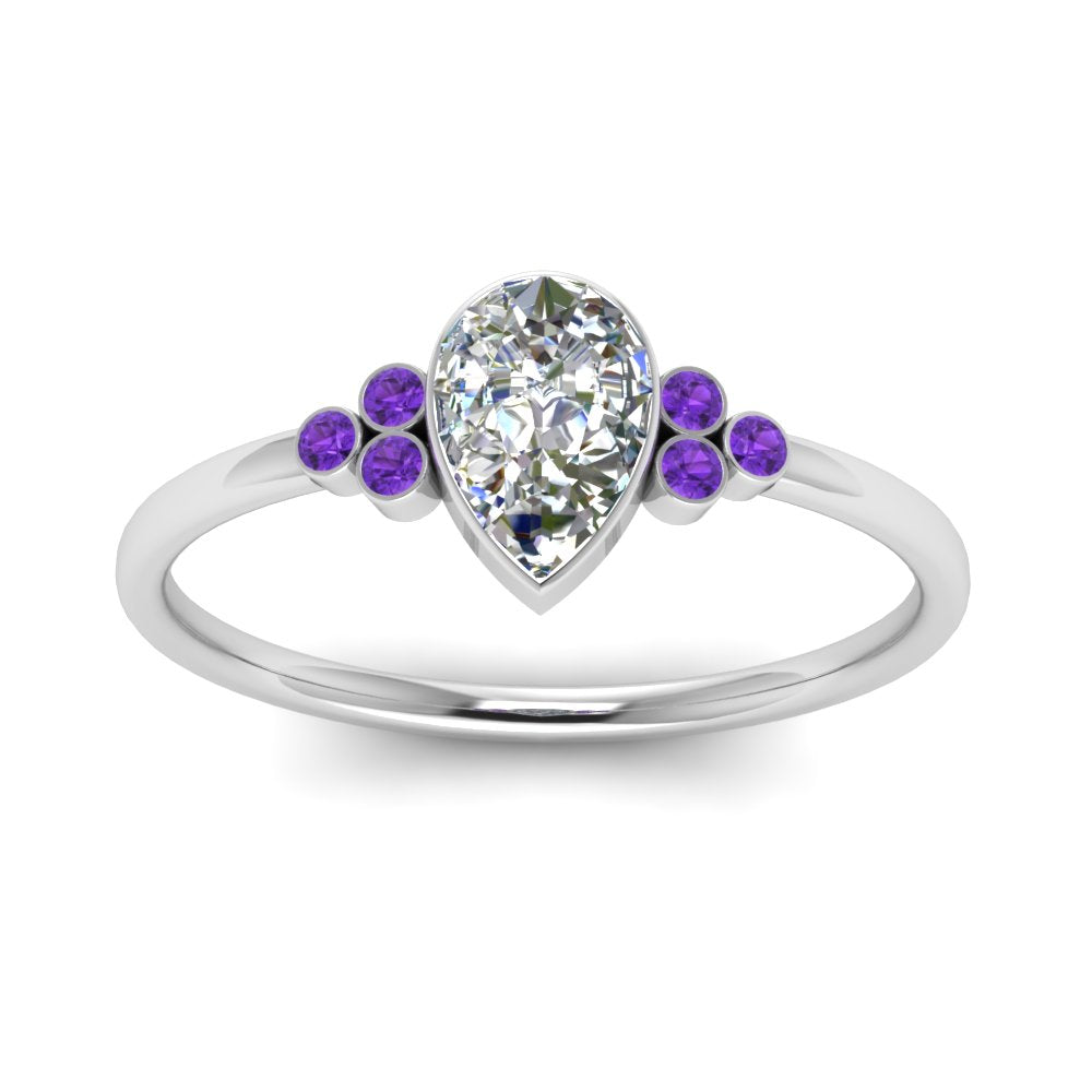 petite-bezel-set-pear-shaped-diamond-engagement-ring-with-purple-topaz-in-white-gold-FD9175PERGVITOANGLE5-NL-WG