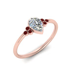 Load image into Gallery viewer, petite-bezel-set-pear-shaped-diamond-engagement-ring-with-ruby-in-rose-gold-FD9175PERGRUDRANGLE2-NL-RG
