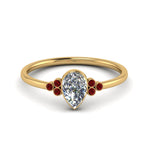 Load image into Gallery viewer, petite-bezel-set-pear-shaped-diamond-engagement-ring-with-ruby-in-yellow-gold-FD9175PERGRUDR-NL-YG
