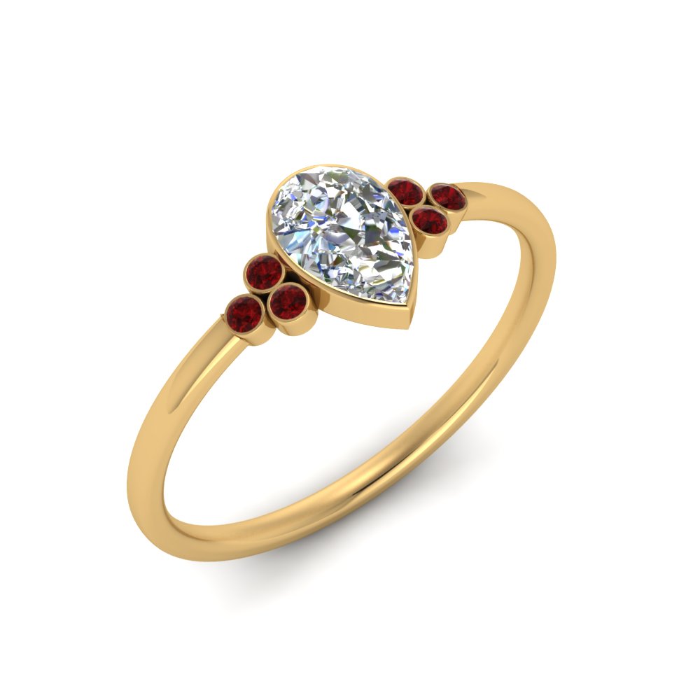 petite-bezel-set-pear-shaped-diamond-engagement-ring-with-ruby-in-yellow-gold-FD9175PERGRUDRANGLE2-NL-YG