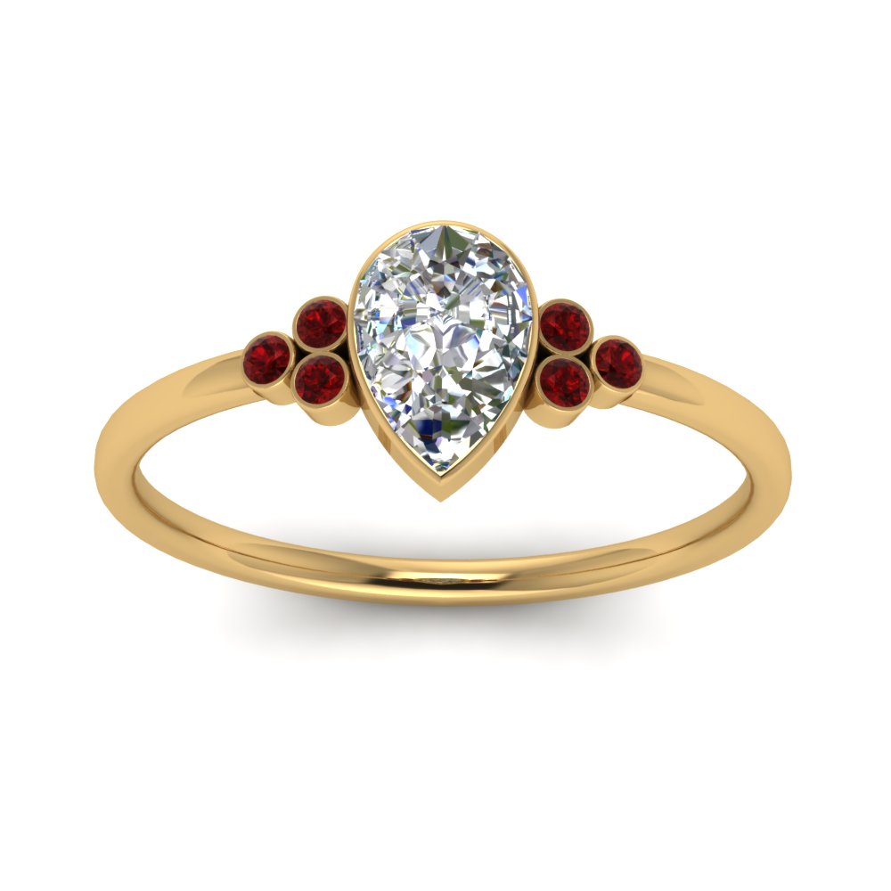 petite-bezel-set-pear-shaped-diamond-engagement-ring-with-ruby-in-yellow-gold-FD9175PERGRUDRANGLE5-NL-YG