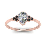 Load image into Gallery viewer, petite-bezel-set-pear-shaped-engagement-ring-with-black-diamond-in-rose-gold-FD9175PERGBLACKANGLE5-NL-RG
