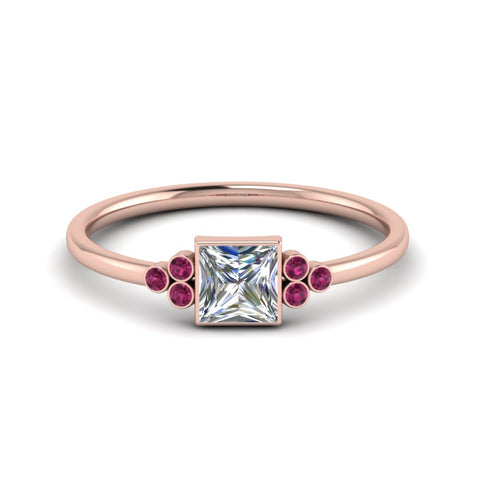 petite-bezel-set-princess-cut-diamond-engagement-ring-with-pink-sapphire-in-rose-gold-FD9175PRRGSADRPI-NL-RG