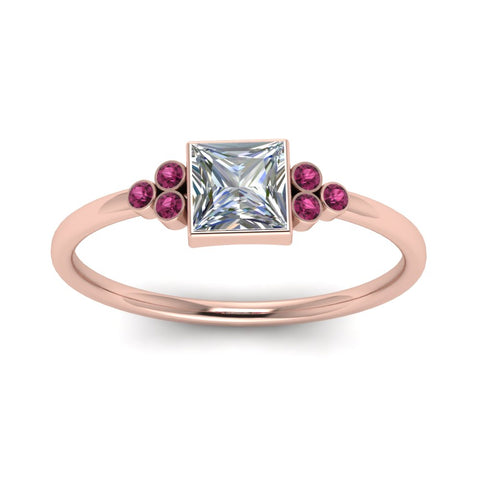 petite-bezel-set-princess-cut-diamond-engagement-ring-with-pink-sapphire-in-rose-gold-FD9175PRRGSADRPIANGLE5-NL-RG