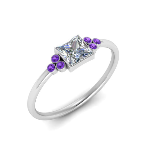 petite-bezel-set-princess-cut-diamond-engagement-ring-with-purple-topaz-in-white-gold-FD9175PRRGVITOANGLE2-NL-WG